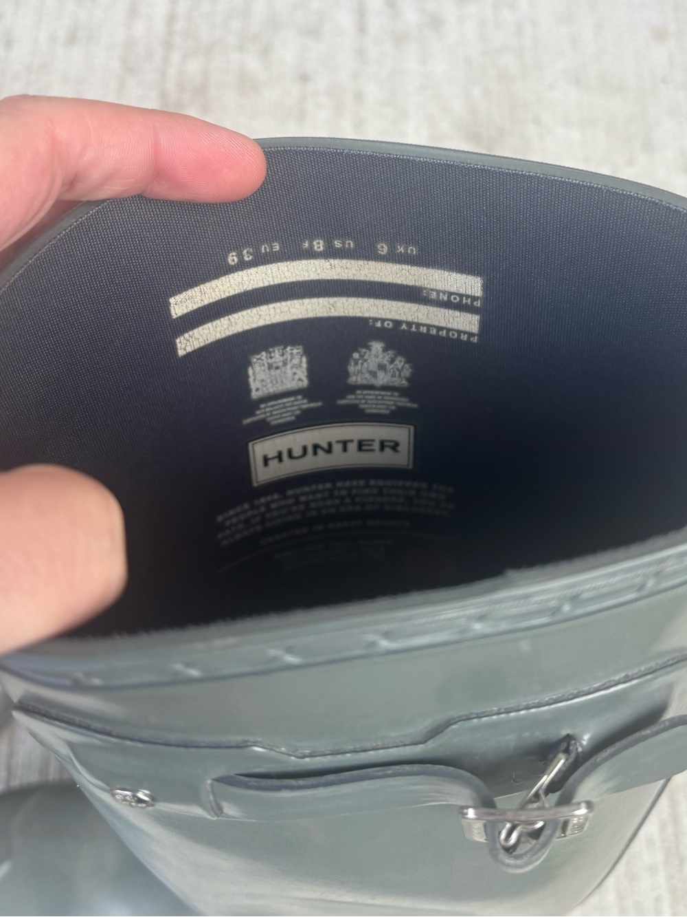 Hunter Brand Women's Rain Boots in dark Green - Picture 2 of 11